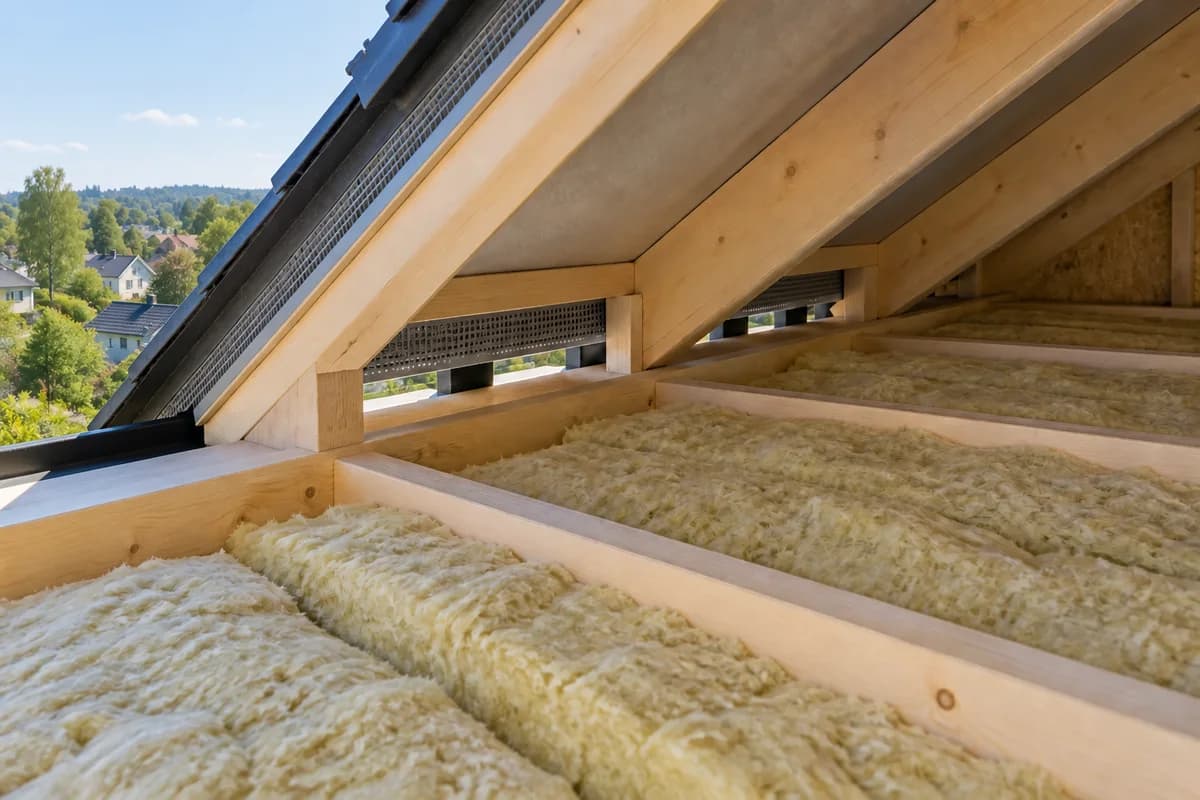 Illustrasjon: Takisolering og ventilasjon i Oslo